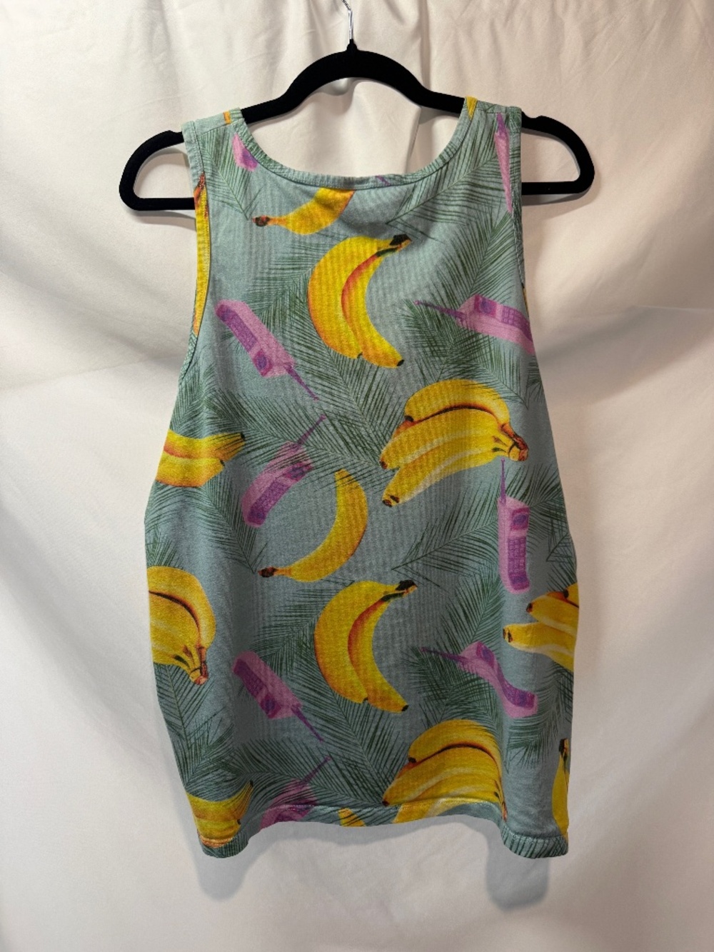 Chubbies XL Made in USA Banana Retro Cell Phone Tropical Tank Top